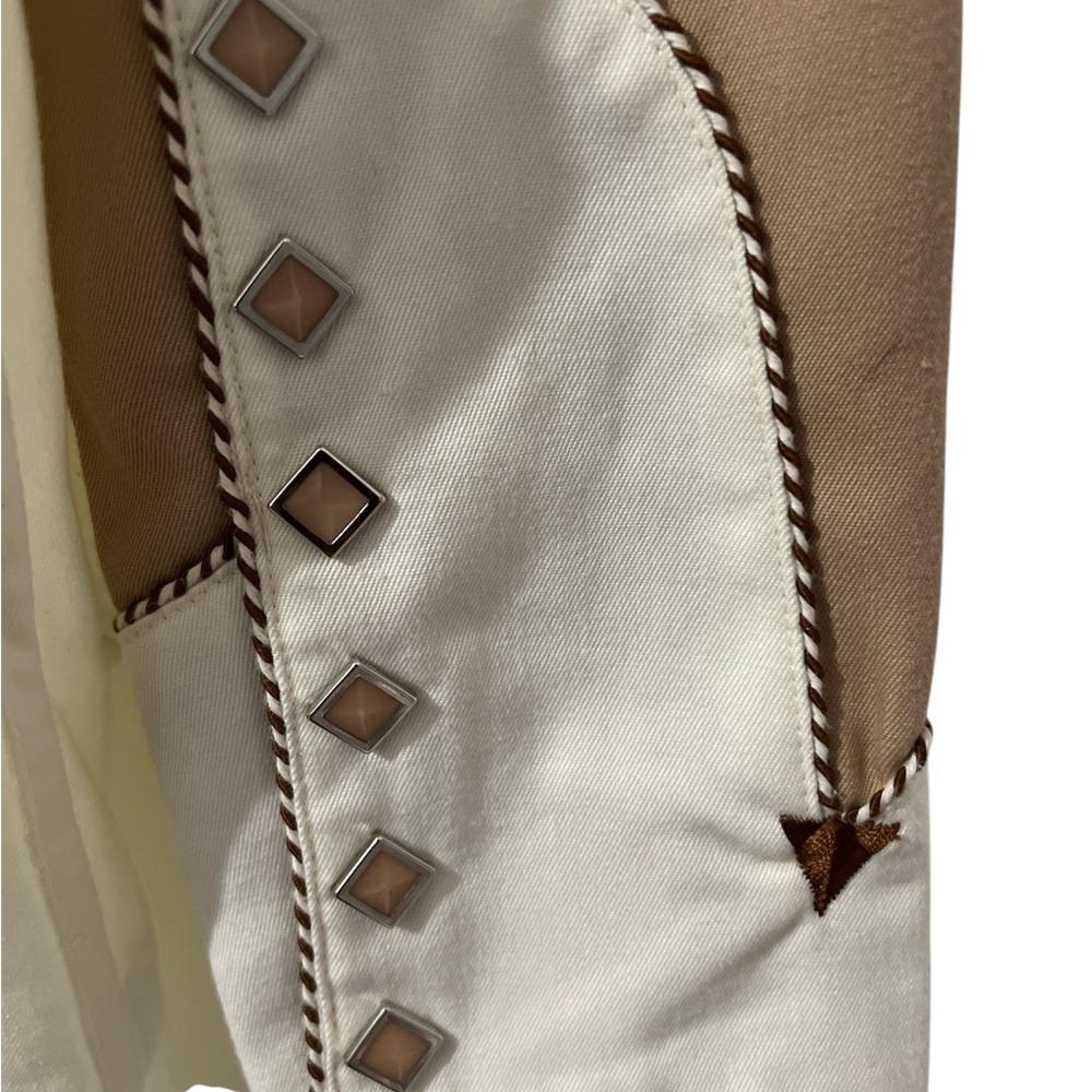 Panhandle Slim Cream and Tan Western Shirt - Picture 8 of 8